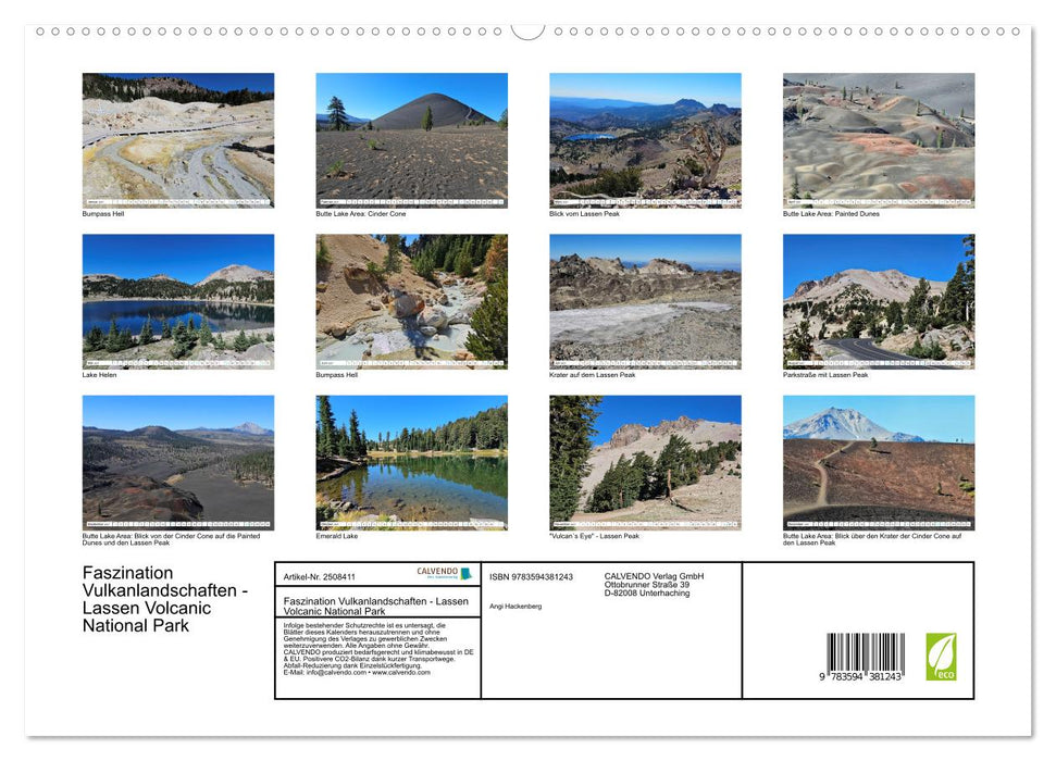 Faszination Vulkanlandschaften - Lassen Volcanic National Park (CALVENDO Premium Wandkalender 2027)