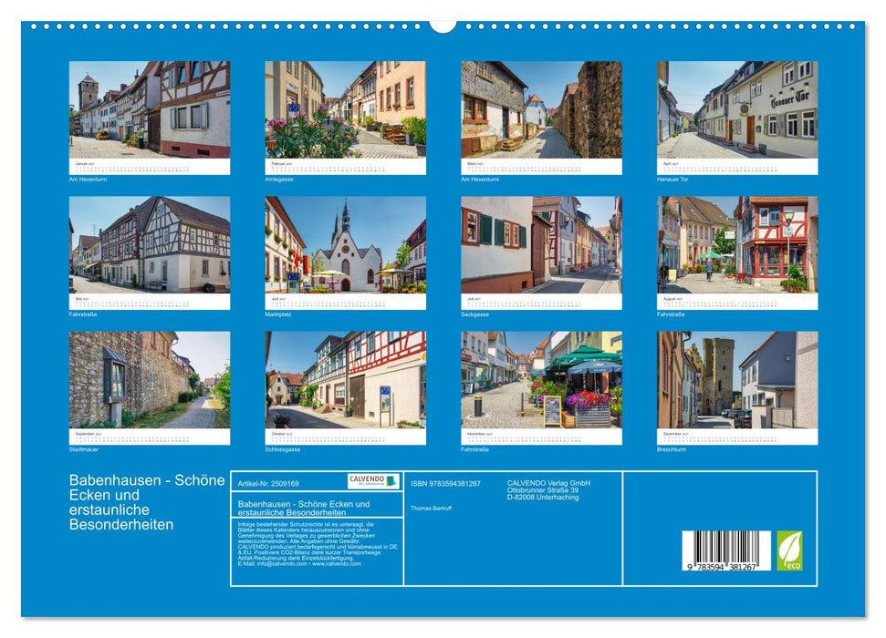 Babenhausen - Schöne Ecken und erstaunliche Besonderheiten (CALVENDO Premium Wandkalender 2027)