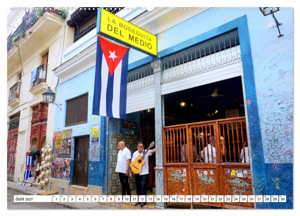 La Bodeguita del Medio - Hemingways Stammkneipe in Havanna (CALVENDO Premium Wandkalender 2027)