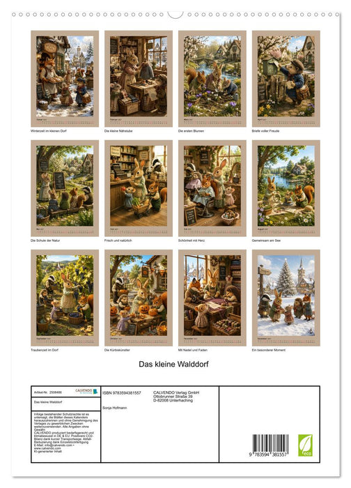 Das kleine Walddorf (CALVENDO Premium Wandkalender 2027)