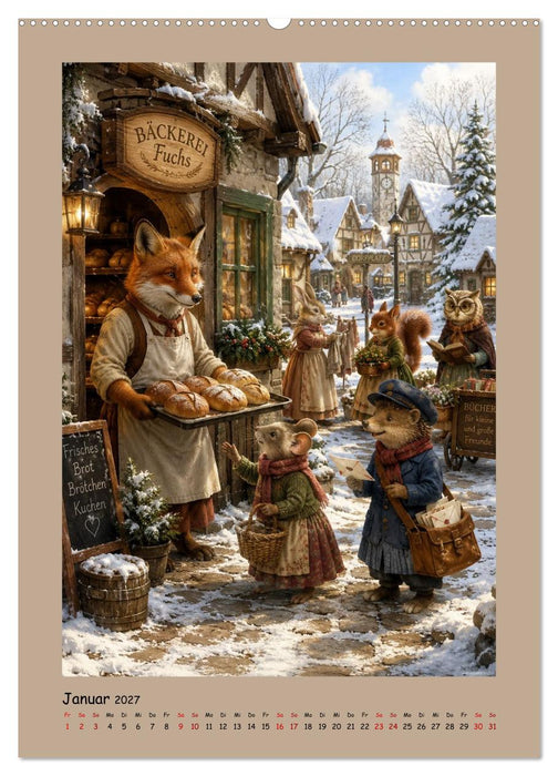 Das kleine Walddorf (CALVENDO Premium Wandkalender 2027)