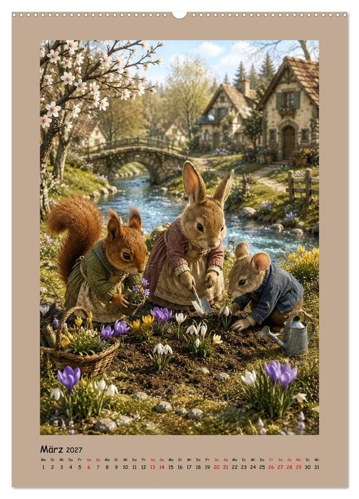 Das kleine Walddorf (CALVENDO Premium Wandkalender 2027)