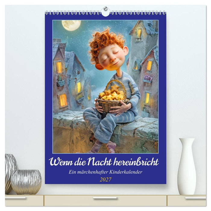 Wenn die Nacht hereinbricht - Ein märchenhafter Kinderkalender (CALVENDO Premium Wandkalender 2027)