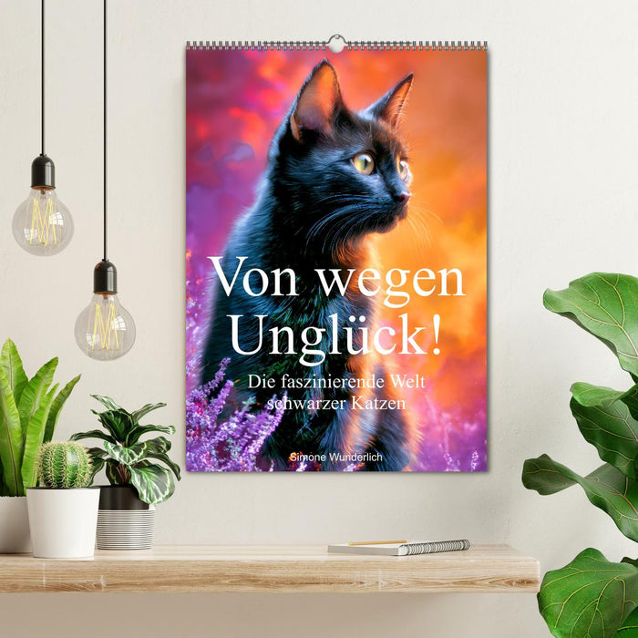 Von wegen Unglück! - Die faszinierende Welt schwarzer Katzen (CALVENDO Wandkalender 2027)