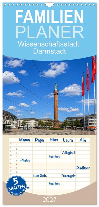 Wissenschaftsstadt Darmstadt (CALVENDO Familienplaner 2027)