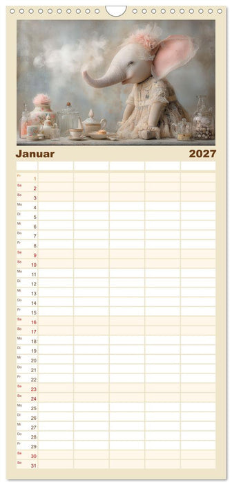 Ein märchenhaftes Elefantenleben (CALVENDO Familienplaner 2027)