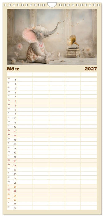 Ein märchenhaftes Elefantenleben (CALVENDO Familienplaner 2027)