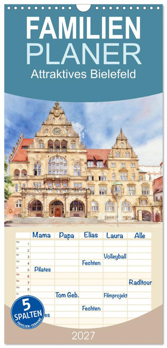 Attraktives Bielefeld (CALVENDO Familienplaner 2027)