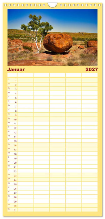 Roadtrip durchs Outback – Australiens wilde Seele (CALVENDO Familienplaner 2027)