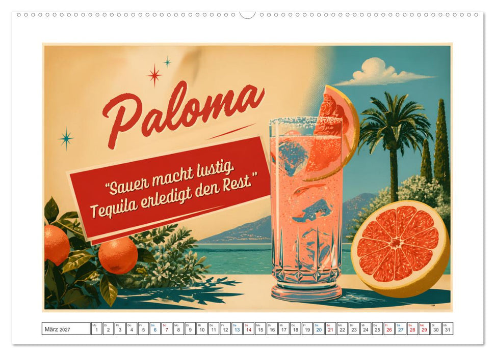 Vintage Cocktail Club (CALVENDO Wandkalender 2027)