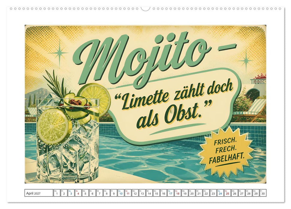 Vintage Cocktail Club (CALVENDO Wandkalender 2027)