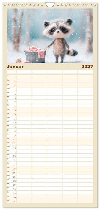 Kleine Seelen aus Wolle (CALVENDO Familienplaner 2027)