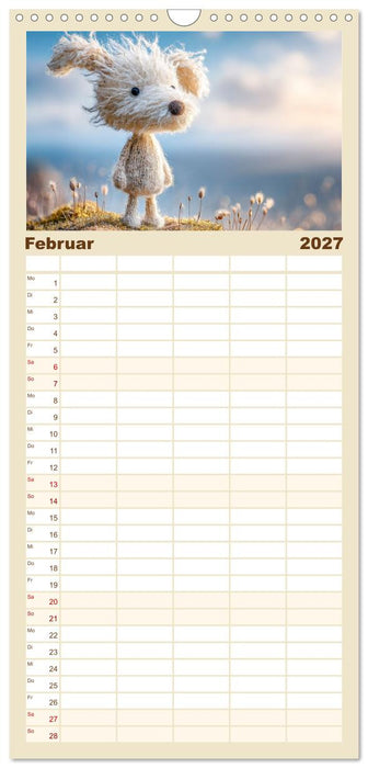 Kleine Seelen aus Wolle (CALVENDO Familienplaner 2027)