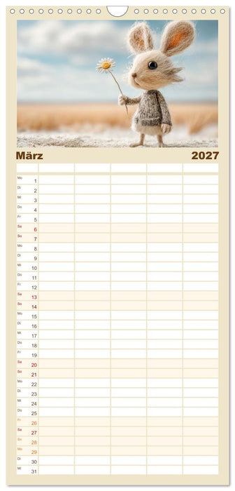 Kleine Seelen aus Wolle (CALVENDO Familienplaner 2027)