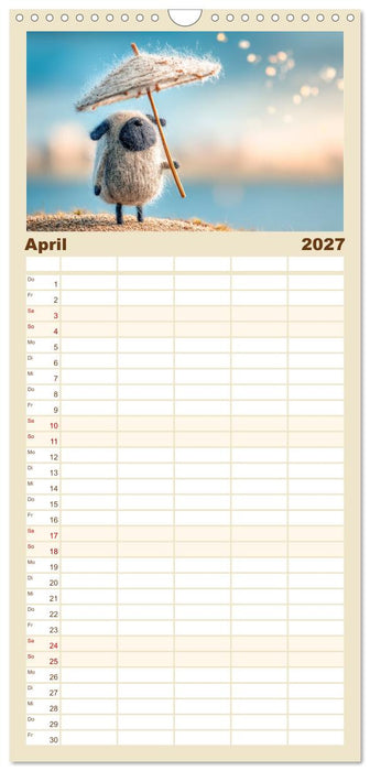 Kleine Seelen aus Wolle (CALVENDO Familienplaner 2027)