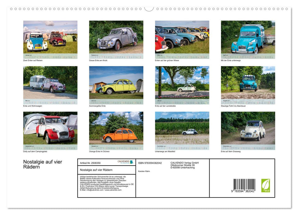 Nostalgie auf vier Rädern (CALVENDO Premium Wandkalender 2027)