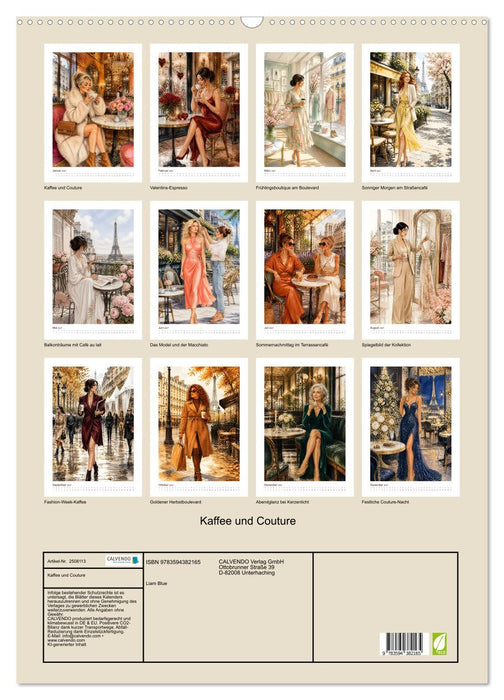Kaffee und Couture (CALVENDO Wandkalender 2027)