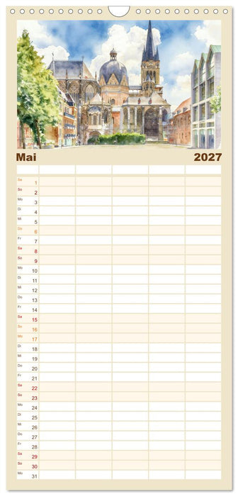 Historisches Aachen (CALVENDO Familienplaner 2027)
