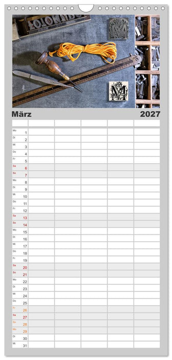 Auf Guttenbergs Spuren (CALVENDO Familienplaner 2027)