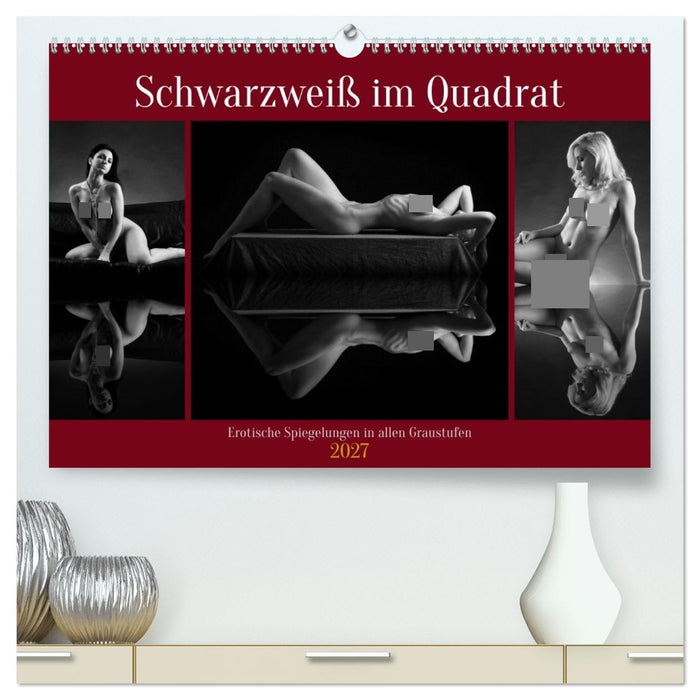 Schwarzweiß im Quadrat (CALVENDO Premium Wandkalender 2027)