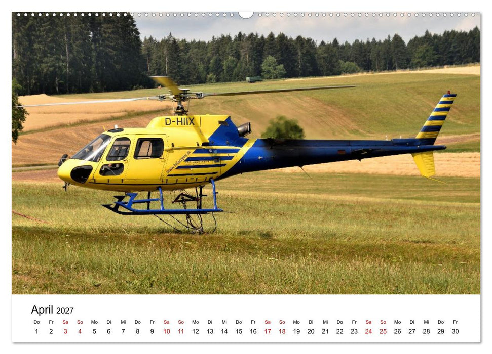 Hubschrauberdynamik in allen Facetten (CALVENDO Premium Wandkalender 2027)