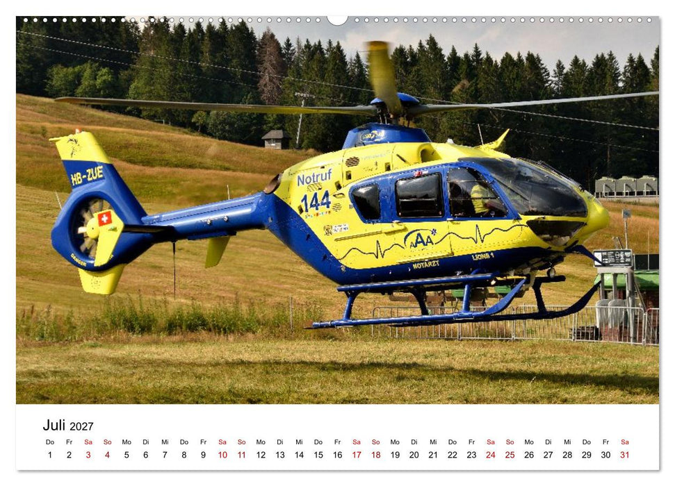 Hubschrauberdynamik in allen Facetten (CALVENDO Premium Wandkalender 2027)