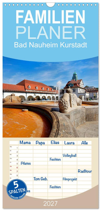 Bad Nauheim Kurstadt (CALVENDO Familienplaner 2027)