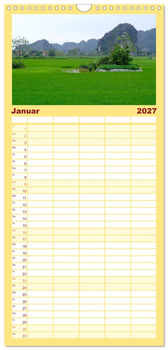 Vietnams verborgenes Paradies (CALVENDO Familienplaner 2027)