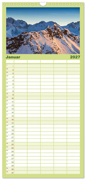 Allgäuer Alpen 2027 (CALVENDO Familienplaner 2027)