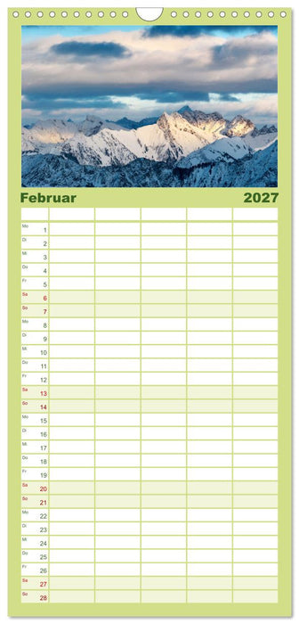 Allgäuer Alpen 2027 (CALVENDO Familienplaner 2027)