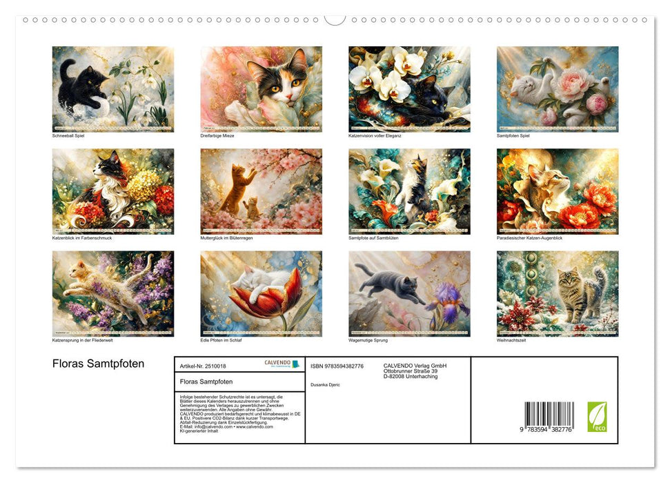 Floras Samtpfoten (CALVENDO Premium Wandkalender 2027)