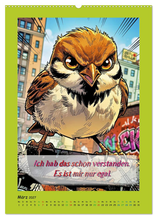 Böse Spatzen (CALVENDO Premium Wandkalender 2027)