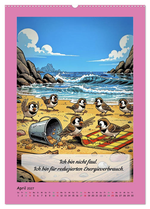 Böse Spatzen (CALVENDO Premium Wandkalender 2027)