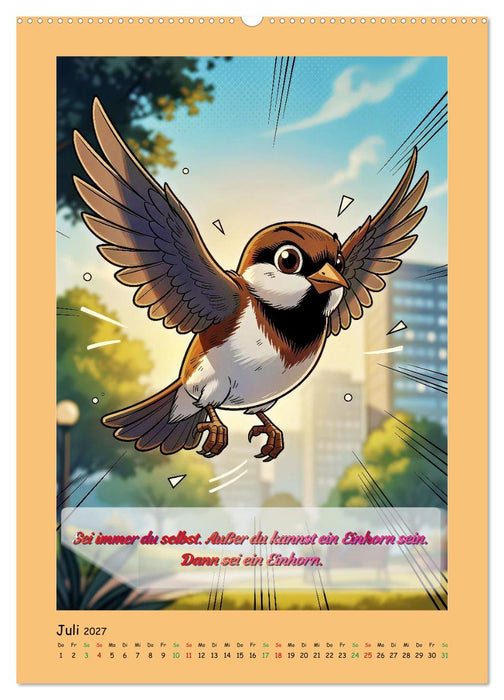 Böse Spatzen (CALVENDO Premium Wandkalender 2027)