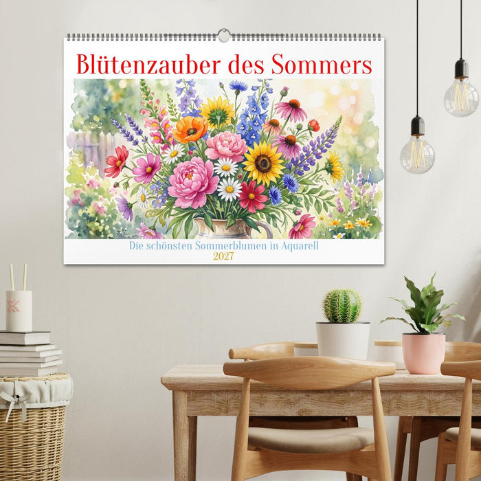 Blütenzauber des Sommers (CALVENDO Wandkalender 2027)