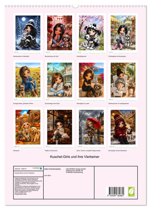 Kuschel-Girls und ihre Vierbeiner (CALVENDO Premium Wandkalender 2027)