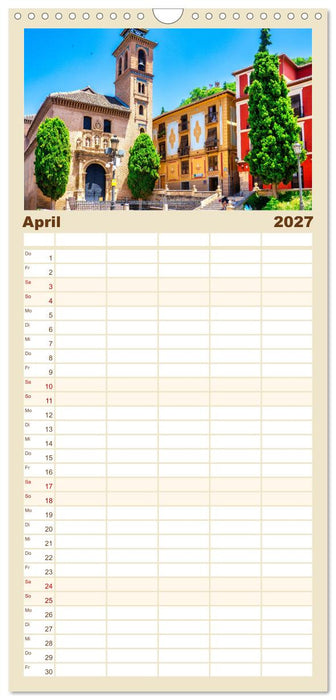 Sonniges Andalusien (CALVENDO Familienplaner 2027)