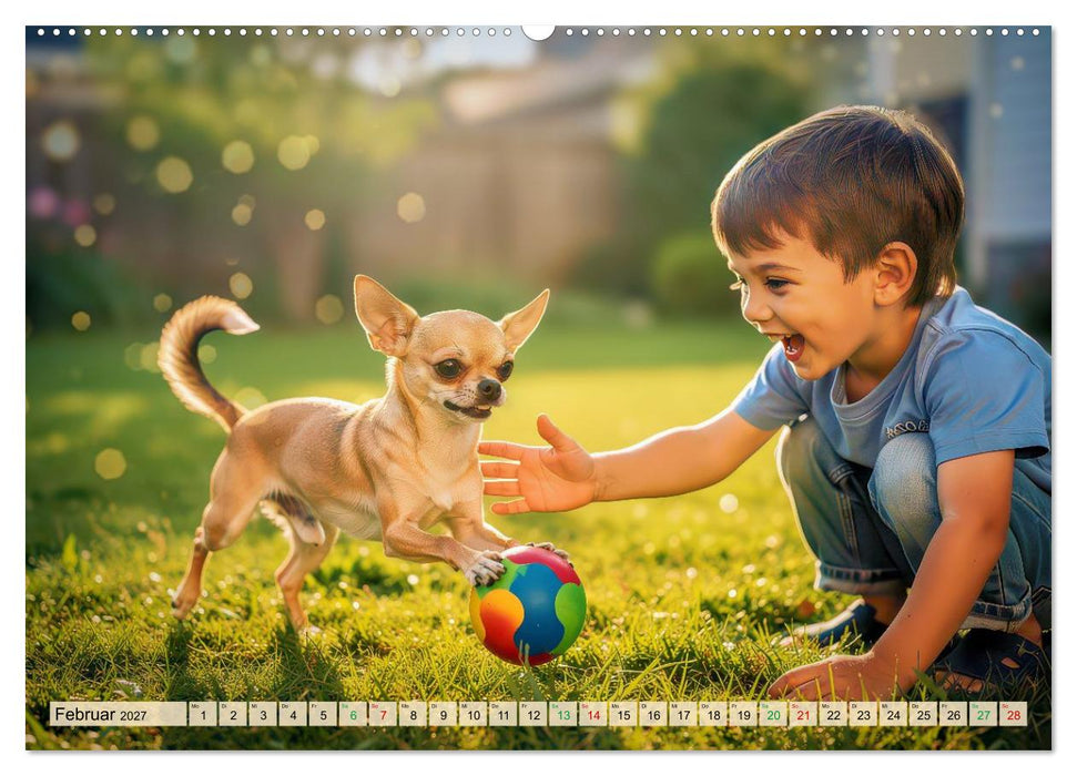 Zuckersüße Chihuahuas (CALVENDO Wandkalender 2027)