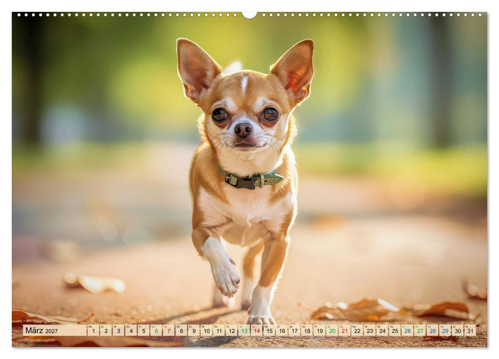 Zuckersüße Chihuahuas (CALVENDO Wandkalender 2027)