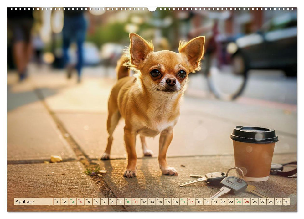 Zuckersüße Chihuahuas (CALVENDO Wandkalender 2027)