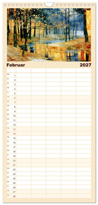 Goldene Jahreszeiten (CALVENDO Familienplaner 2027)