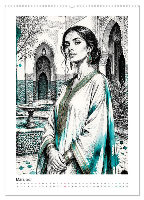 Fernweh in Tinte (CALVENDO Premium Wandkalender 2027)