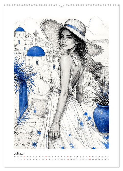 Fernweh in Tinte (CALVENDO Premium Wandkalender 2027)