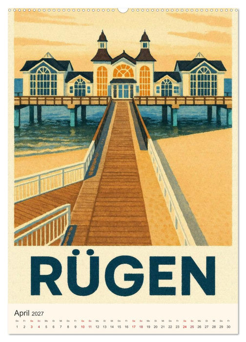 Norddeutsche Kleinode - City Poster (CALVENDO Wandkalender 2027)