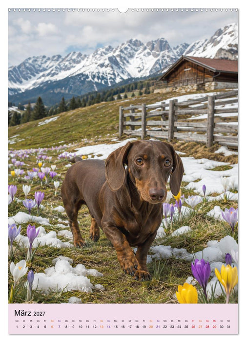 Dackelliebe auf Bayerisch (CALVENDO Wandkalender 2027)