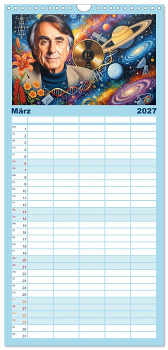 Pioniere der Astrophysik (CALVENDO Familienplaner 2027)