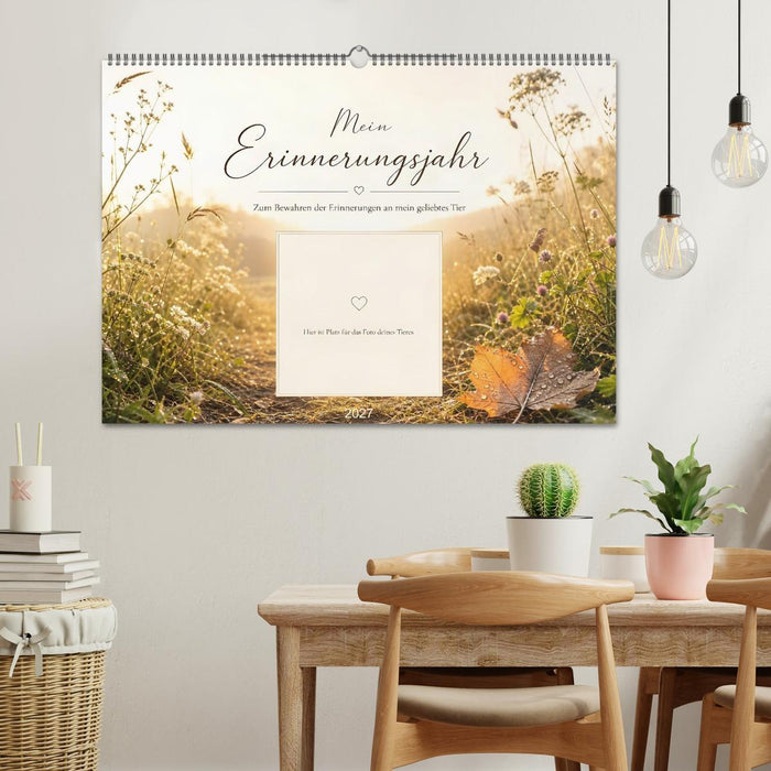 Mein Erinnerungsjahr - Zum Bewahren der Erinnerungen an mein geliebtes Tier (CALVENDO Wandkalender 2027)