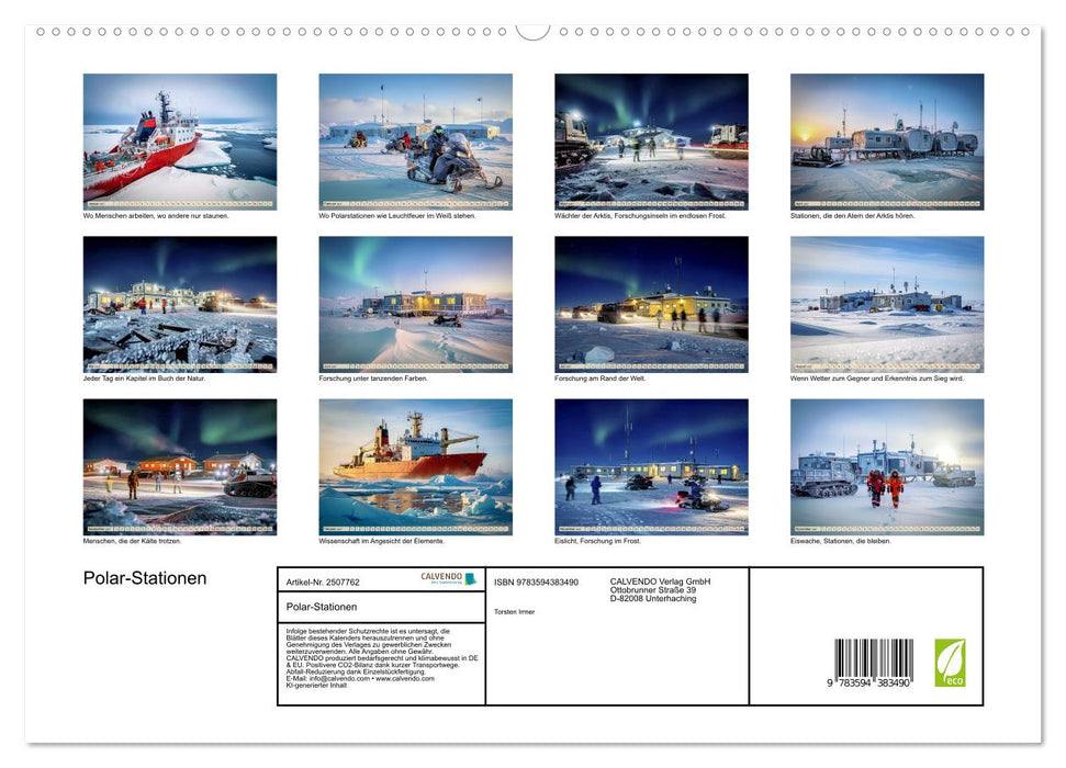 Polar-Stationen (CALVENDO Premium Wandkalender 2027)