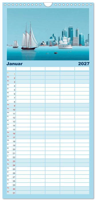 Hafenpoesie (CALVENDO Familienplaner 2027)