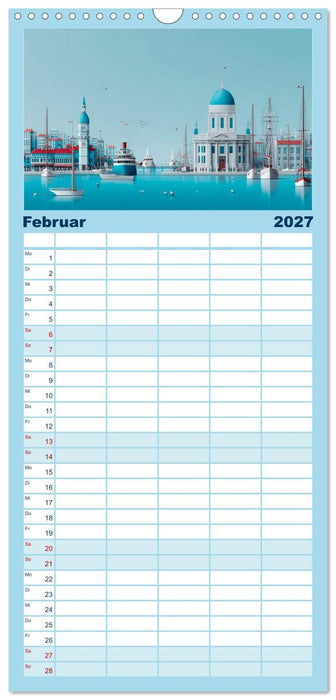Hafenpoesie (CALVENDO Familienplaner 2027)
